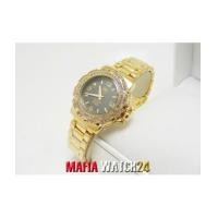ราคา MF3194 นาฬิกา Tag Heuer สายและตัวเรือนสแตนเลสสีทอง หน้าปัดดำ (4554412)