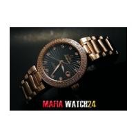 ราคา M0266 นาฬิกา Omega DeVille LADYMATIC PinkGold Black Dial Mirror Case Swiss (4334664)