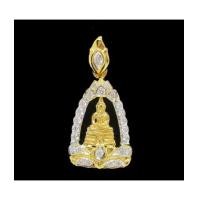 ราคา พระหลวงพ่อโสธร เนื้อทองคำ เลี่ยมทอง ฝังเพชร 25 เม็ด 0.22 กะรัต นน. 2.64 g (7257232)