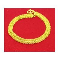 ราคา สร้อยข้อมือ ดอกพิกุล ตัดลาย 2 แถว ทอง96.5 งานโบราณ สวยมาก นน. 15.16 g (7203256)