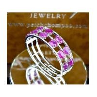 ราคา กำไลทับทิมแถวฝังเพชร (7108414)