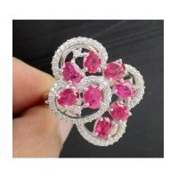 ราคา แหวน ทับทิม พม่า 8 เม็ด ฝังเพชร 69 เม็ด 0.35 กะรัต ทอง18K งานสวย น่ารักมาก นน. 6.83 g (7282865)