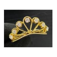 ราคา แหวน มงกุฎ ฝังเพชร 7 เม็ด 0.22 กะรัต ทอง18K งานสวยมาก นน. 3.72 g (7230617)