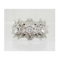 ราคา แหวน เพชรแถวชู 5/0.69 ct ฝังเพชร 20/0.21 ct งานทองขาวโบราณ(ปาหะ) นน. 3.88 g (7210271)