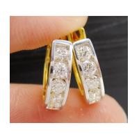 ราคา ต่างหู ห่วงเพชรแถว ฝังสอด 10 เม็ด 0.71 กะรัต ทอง90 เพชรสวย เล่นไฟ วิ้ง วิ้ง นน. 3.66 g (7288051)