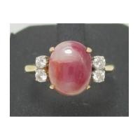 ราคา แหวน ทับทิม พม่า กิมบ่เซี่ยง ฝังเพชรข้าง 4 เม็ด 0.16 กะรัต ทอง90 งานเก่า หลุดจำนำ นน. 3.35 g (7194343)