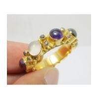 ราคา แหวน พิรอด นพเก้า ฝังเพชรซีก ทอง90 งานโบราณ สวยมาก Size 54.5 นน. 7.35 g (7181472)