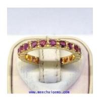 ราคา แหวนพลอยทับทิมจันท์แท้รอบนิ้ว (7156685)