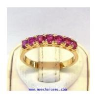 ราคา แหวนพลอยทับทิมจันท์แท้เรียงแถว (7146321)