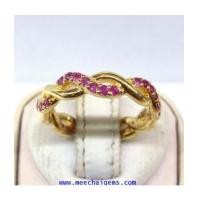 ราคา แหวนพลอยทับทิมจันท์แท้ดีไซน์เกลียวรอบนิ้ว (7146290)