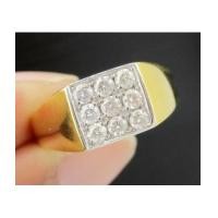 ราคา แหวน เพชรชาย 9 เม็ด 0.27 กะรัต ทอง18K งานสวยมาก นน. 3.76 g (7129869)
