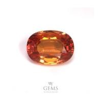 ราคา สเปสซาร์ไทด์ (Spessartite Garnet) 2.29 กะรัต รูปไข่ สีส้ม หน้าใหญ่ไฟดี (7247200)