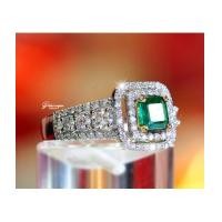 ราคา แหวนมรกตโคลัมเบีย สี TOPล้อมเพชร (7107542)