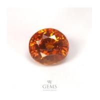 ราคา บุษราคัม(Yellow Sapphire) 2.50 กะรัต รูปไข่ ไฟเต็มเม็ด สีแม่โขงออกส้ม (7228103)