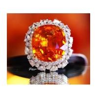 ราคา แหวนบุษราคัมบางกะจะ 26.38 กะรัตล้อมเพชร (7082995)