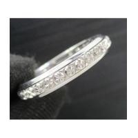 ราคา แหวน อิตาลี750 ทองคำขาว18K ตัดลาย รอบวง งานสวยมาก นน. 4.76 g (7049968)
