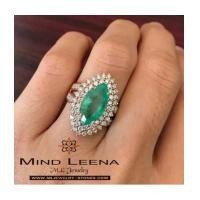 ราคา แหวนมรกตโคลัมเบียล้อมเพชรแท้ 1.50 cts.(งานมือสองราคาพิเศษ) (7199161)