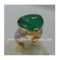 ราคา แหวนมรกตโคลัมเบียประดับเพชรแท้ 0.58 cts. (6599816)