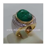 ราคา แหวนมรกตโคลัมเบียล้อมเพชรแท้ 0.48 cts.(งานสั่งทำ) (6598972)