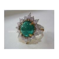 ราคา แหวนมรกตโคลัมเบียประดับเพชรแท้ (5374443)