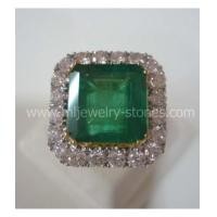 ราคา แหวนมรกตโคลัมเบียท๊อปเกรดประดับเพชรแท้ (5374379)