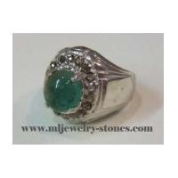 ราคา แหวนมรกตโคลัมเบียล้อมเพชรแท้เหลี่ยมลูกโลก (5017796)