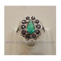 ราคา แหวนมรกตโคลัมเบียล้อมเพชรแท้เหลี่ยมลูกโลก (4718077)