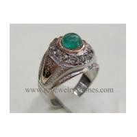 ราคา แหวนมรกตโคลัมเบียล้อมเพชรแท้เหลี่ยมลูกโลกแหวนโบราณ (4465461)