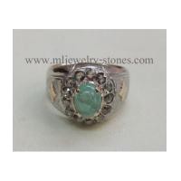 ราคา แหวนมรกตโคลัมเบียล้อมเพชรแท้เหลี่ยมลูกโลกแหวนโบราณ (4465111)