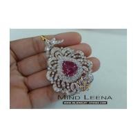 ราคา จี้พลอยทับทิมล้อมเพชรแท้ (6936540)