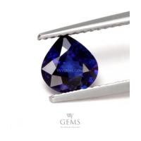 ราคา ไพลิน(Blue Sapphire) 1.17 กะรัต หยดน้ำ น้ำเงินเข้ม (6817413)