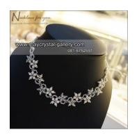 ราคา เครื่องประดับ สร้อยคอ คริสตัล Swarovski Elements = ดอกไม้เลื้อยสไตล์เจ้าหญิง (5693700)