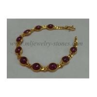 ราคา สร้อยข้อมือนากประดับพลอยทับทิมแท้ ทับทิม 10 เม็ด ตัวเรือนนากแท้ 40 (6266904)