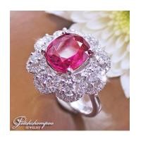 ราคา แหวนทับทิมสยามล้อมเพชร (6107852)