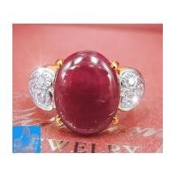 ราคา แหวนทับทิมพม่าฝังเพชร (5158537)