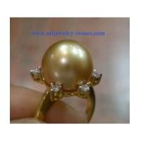 ราคา แหวนไข่มุกเซาท์ซีออสเตรเลีย สีทอง 11-12 มิล ประดับเพชรเบลเยี่ยม 0.18 กะรัต (ของฝากจังหวัดสตูล) (3401722)