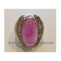 ราคา แหวนทับทิมประดับเพชรแท้เหลี่ยมลูกโลกแหวนโบราณ (4586483)