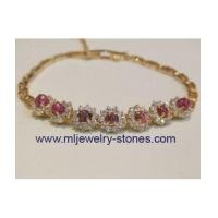 ราคา สร้อยข้อมือทับทิมล้อมเพชร (4092891)