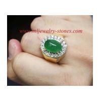ราคา แหวนหยกพม่าล้อมเพชร เพชร32เม็ด1.00cts หยกพม่า1เม็ด5.00cts (6843207)