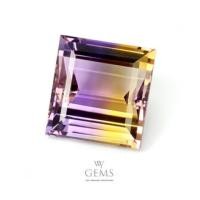 ราคา อเมทริน (Ametrine) 18.67 ct สองสี เหลือง-ม่วง (6084062)