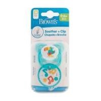 ราคา Dr.Brown\'s : DRBPV11002 จุกหลอก PreVent BUTTERFLY SHIELD Soother - Stage 1 plus Clip (7295431)
