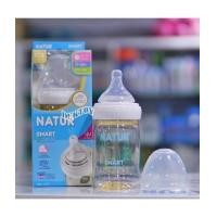 ราคา Natur เนเจอร์ ขวดนมเนเจอร์สีชา PES 4 ออนซ์ Smart Biomimic สมาร์ทไบโอมิมิค ขาว 80165 (7279205)