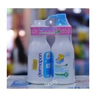 ราคา Dermapon เดอร์มาพอน ครีมอาบน้ำเด็กออร์แกนิคเดอร์มาพอน ผิวเนียนนุ่มชุ่มชื่นยาวนานขาวฟ้า 480 + 400 มล. (7234319)
