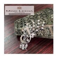 ราคา เข็มกลัดเพชรเกสรโบราณ น้ำหนักเพชรรวมประมาณ 1.68 cts. เพชรแท้เล่นไฟดีค่ะ ตัวเรือนทองคำขาวโบราณ น้ำหนั (7265009)