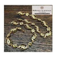 ราคา สร้อยข้อมือเพชรซีกโบราณ peranakan nyonya jewelry (7256562)