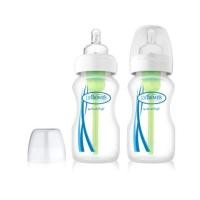ราคา Dr.Brown\'s : DRBWB92005 ขวดนม 9 oz / 270 ml PP Wide-Neck quot;Optionsquot; Baby Bottle, 2-Pack (7057774)