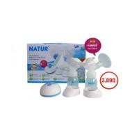 ราคา NATUR เนเจอร์ เครื่องปั๊มนมไฟฟ้าเนเจอร์คู่2เต้า รุ่น D2 80087 (6958922)