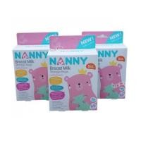 ราคา NANNY แนนนี่ ถุงเก็บน้ำนมแนนนี่Nanny8ออนซ์60ใบx3กล่อง(180ใบ) (6912381)
