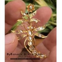 ราคา เข็มกลัดเพชรซีกโบราณ peranakan nyonya jewelry (7194506)