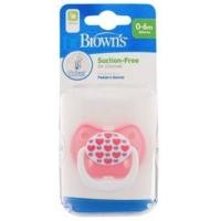 ราคา Dr.Brown\'s : PV11308-GBX จุกหลอก PreVent CLASSIC SHIELD Pacifier, Stage 1 * 0-6M - Pink, 1pk. (6878932)